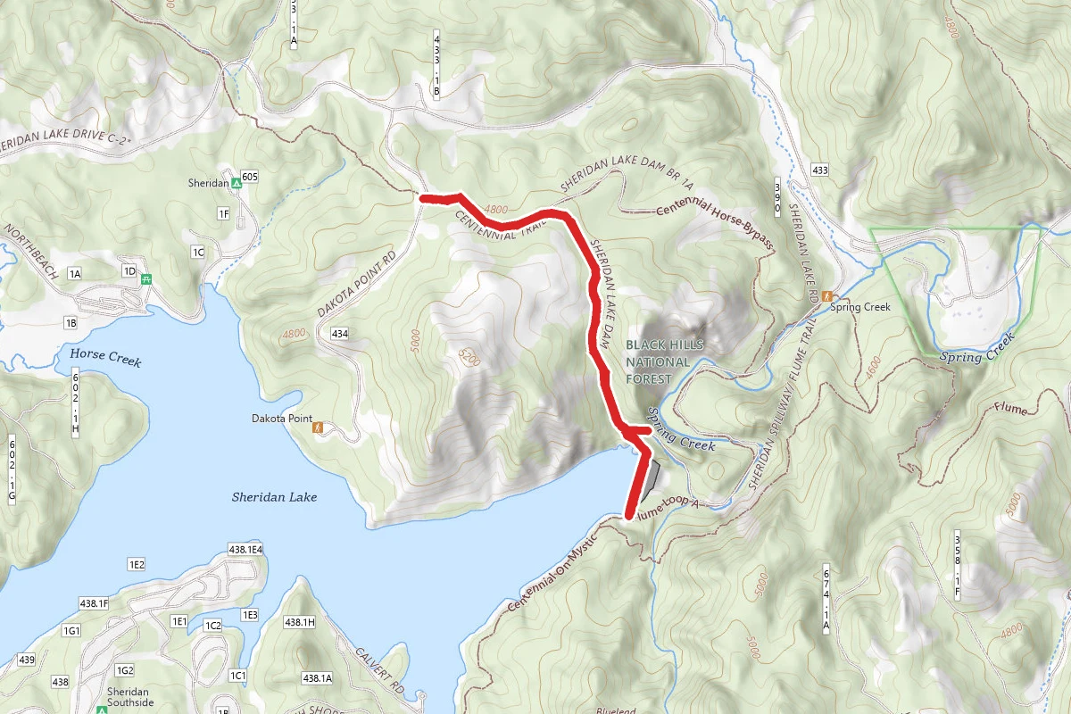 Spring Creek and Sheridan Lake