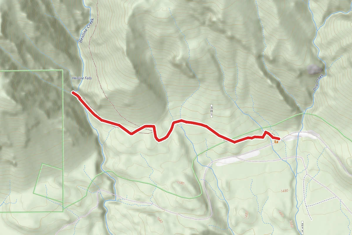 Henline Falls Trail