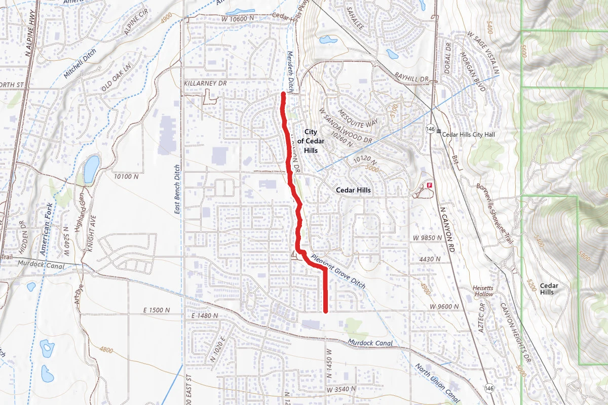Pleasant Grove Ditch Trail