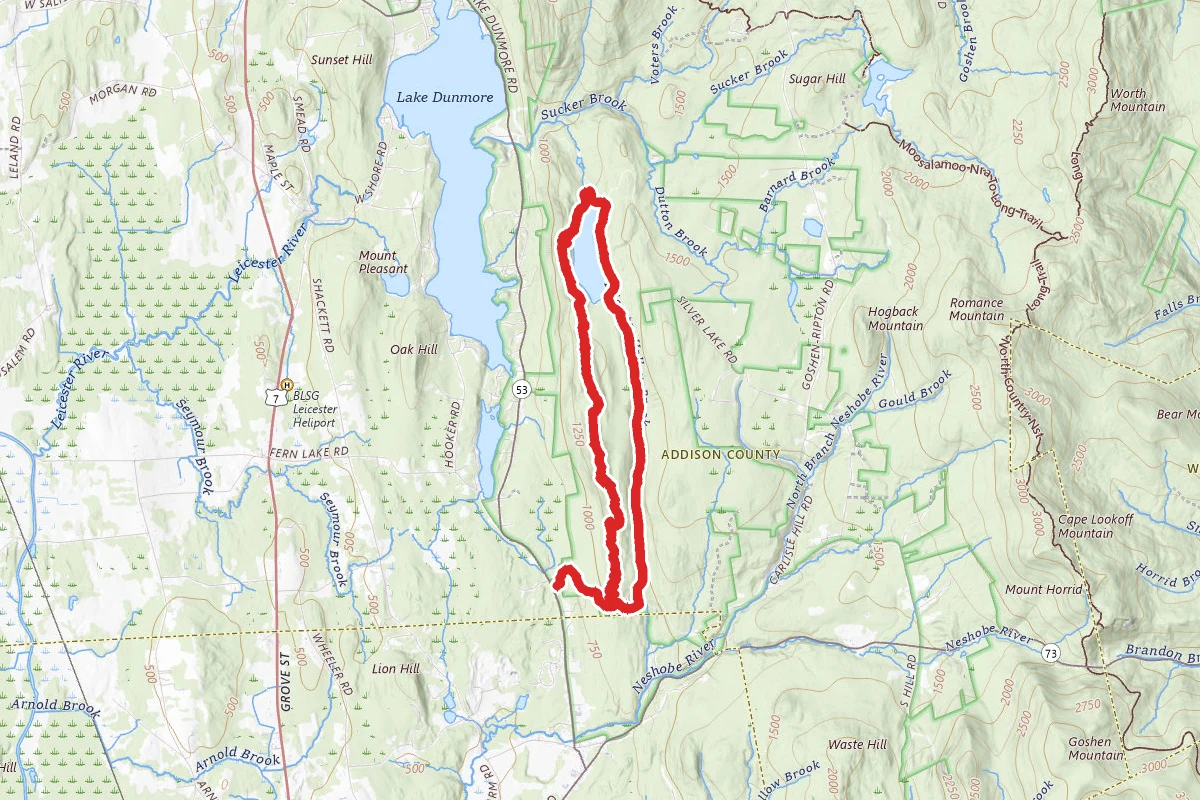 Chandler Ridge Trail and Leicester Hollow Trail Loop