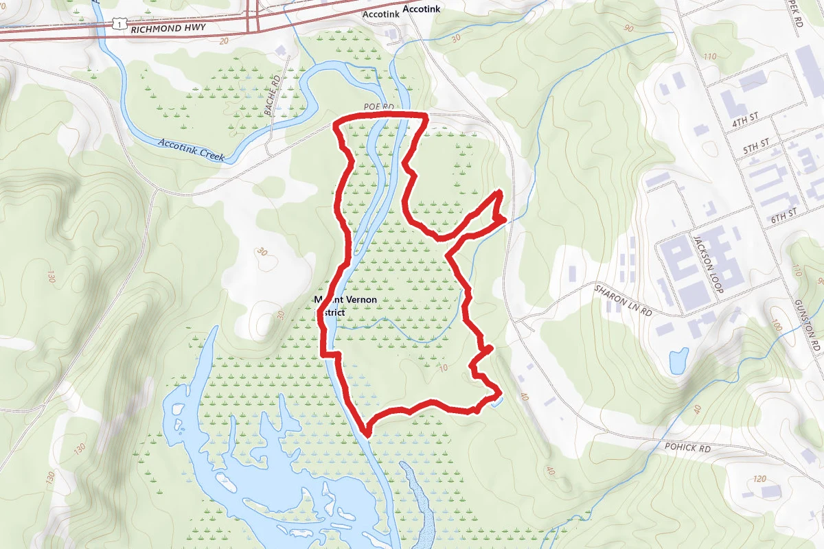 Pohick Loop Trail to Accotink Creek Trail