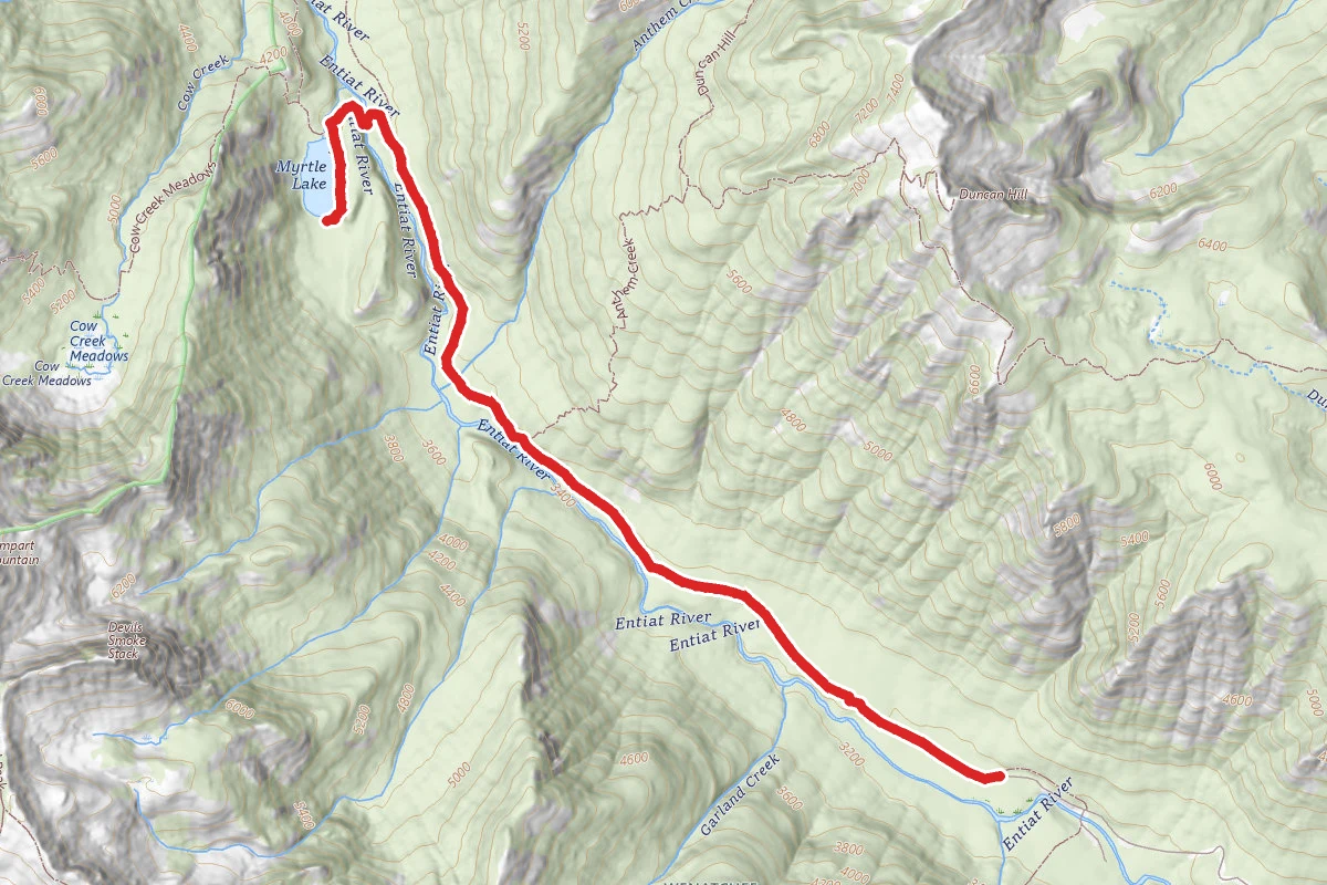 Myrtle Lake via Entiat River and Cow Creek Trail