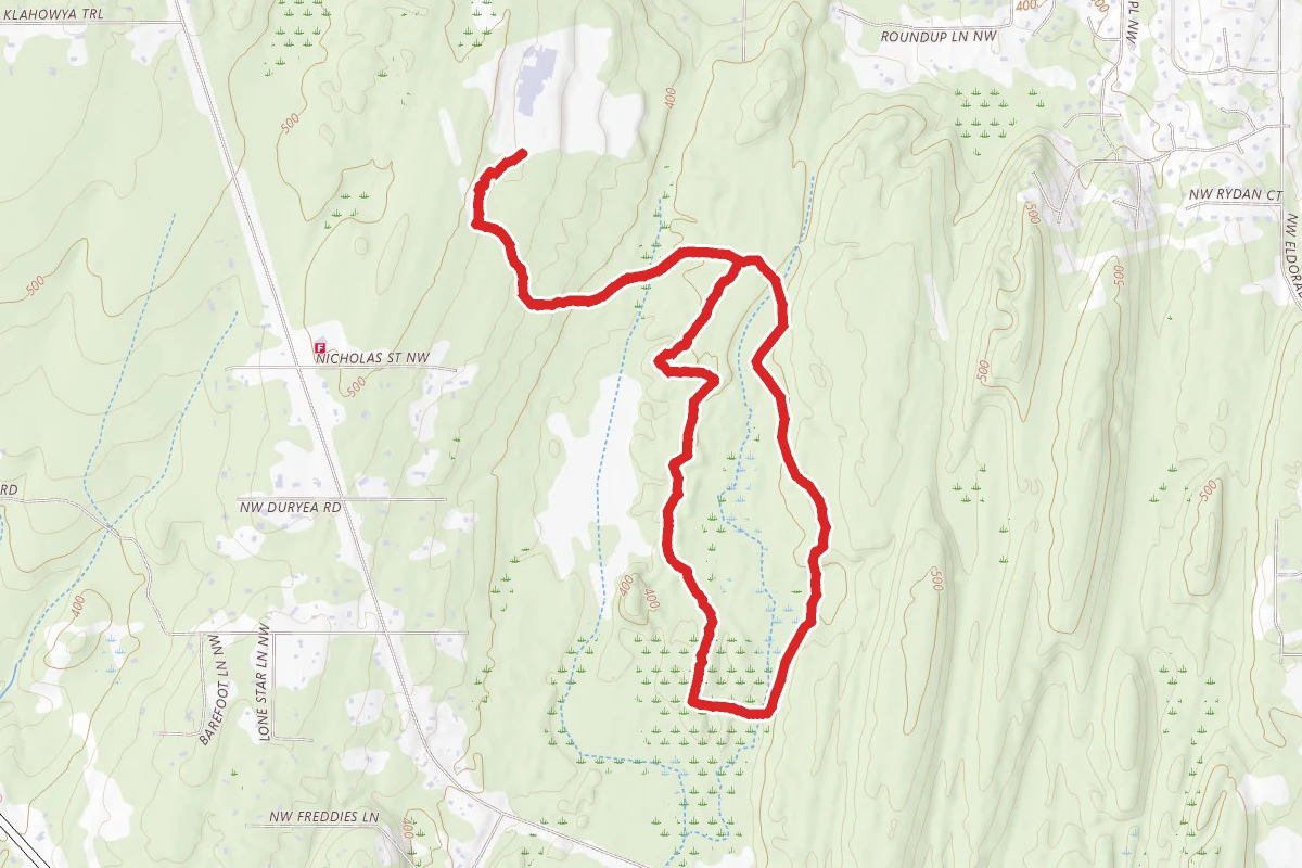 Old Road Loop to Wildlife Trail