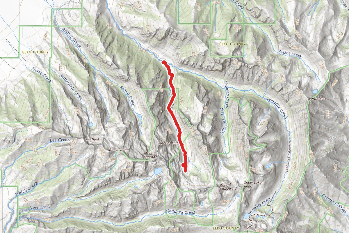 Lamoille Creek - Right Fork Trail