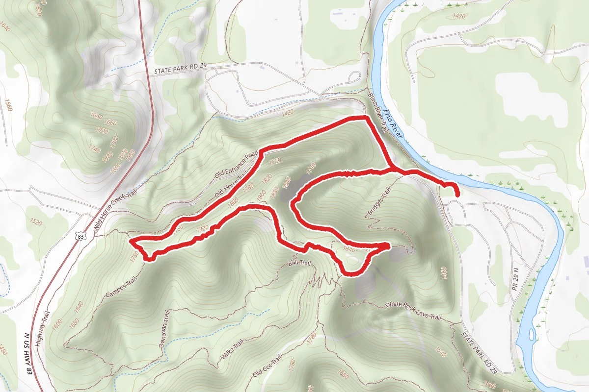 Crystal Cave via Foshee and Old Horse Trail