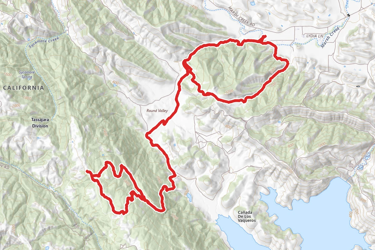 Miwok Trail, Manzanita, Valley View to Shiba Spot, Blue Oak, Miwok, Hardy Canyon