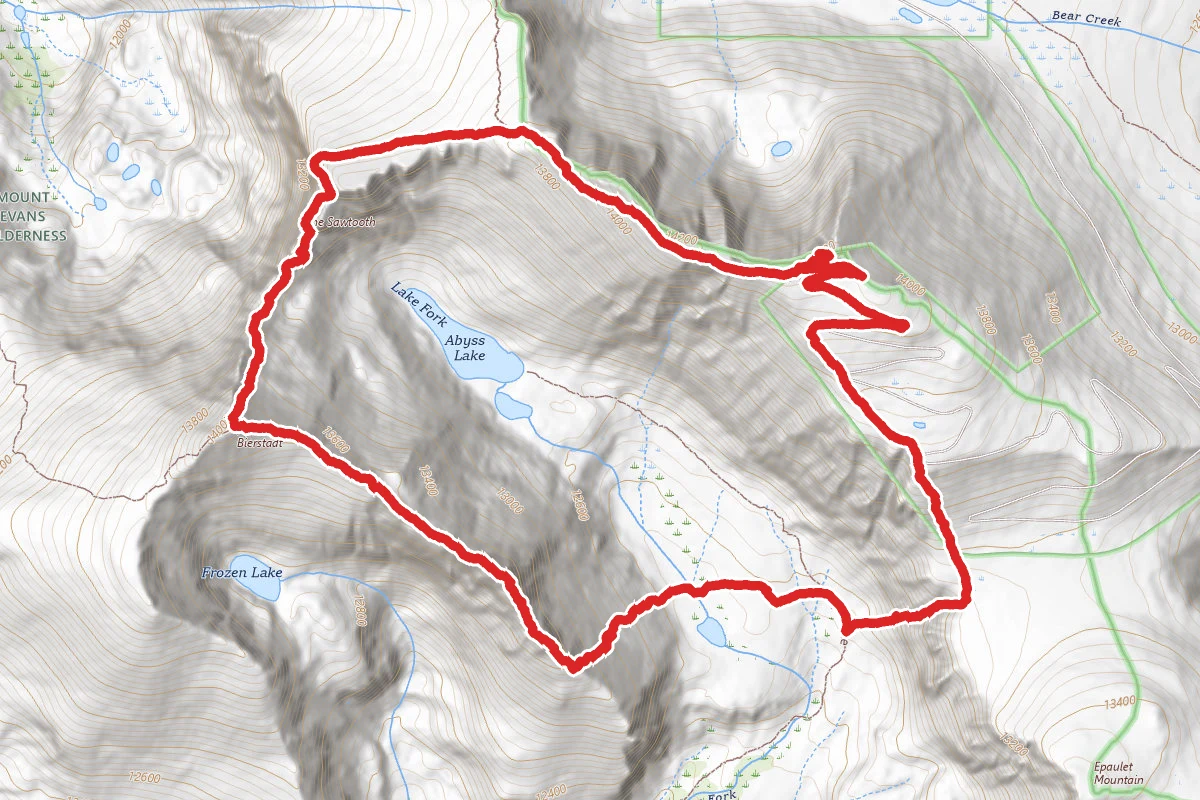 Tour de Abyss Loop- Mount Evans, Bierstadt East Ridge, to Sawtooth
