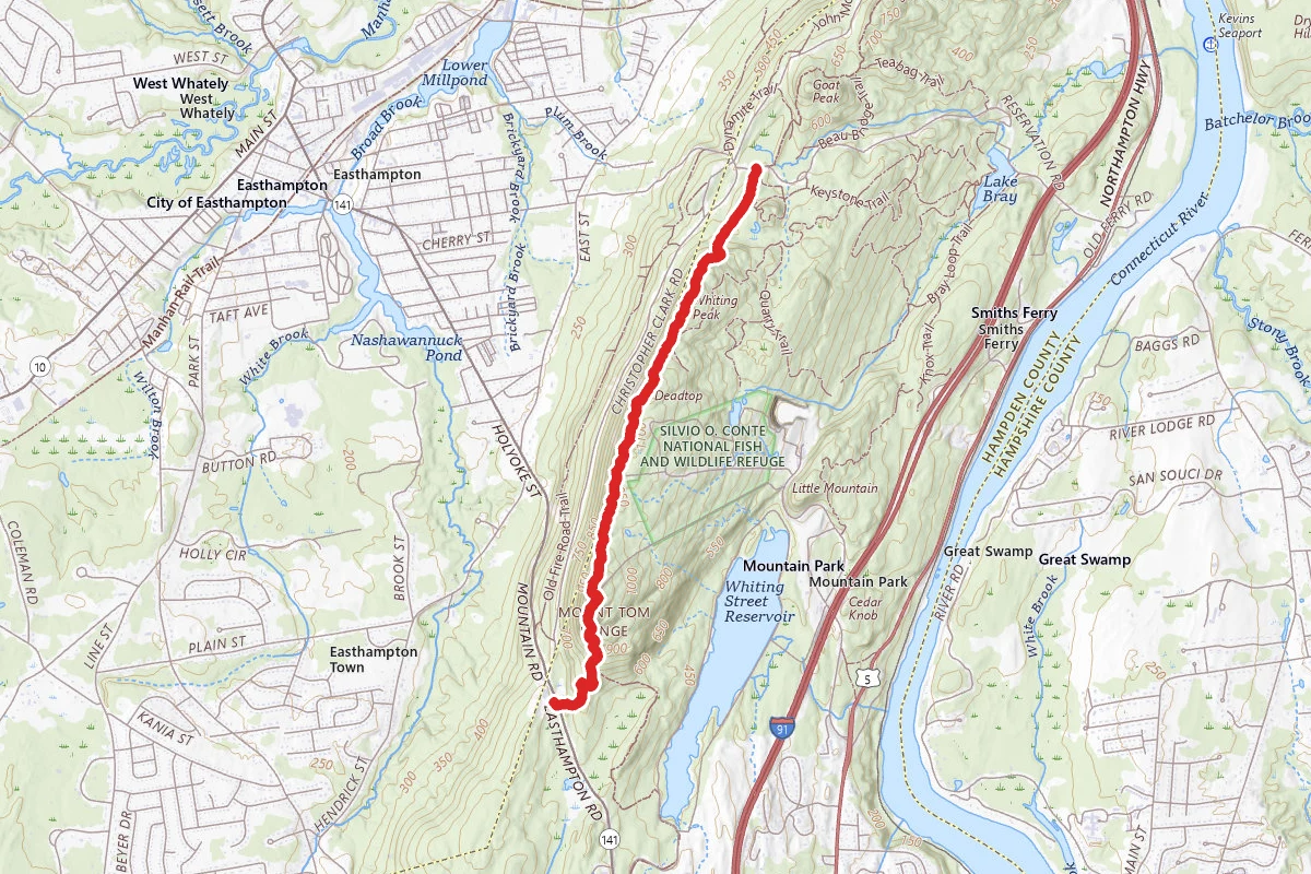 Mount Tom Traverse via Metacomet-Monadnock Trail