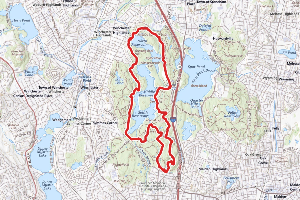 Middlesex Fells Reservation Loop Trail