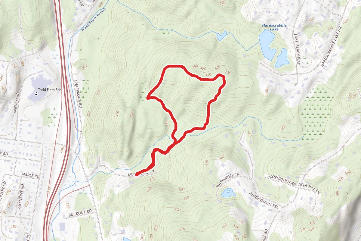 Hardscrabble Wilderness Area White to Orange Loop