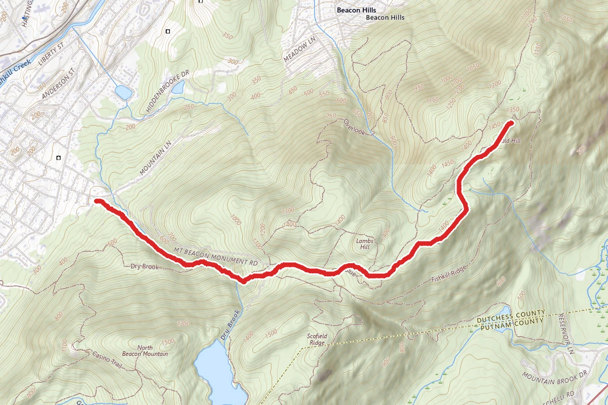 Fishkill Ridge Trail to Lambs Hill and Bald Hill