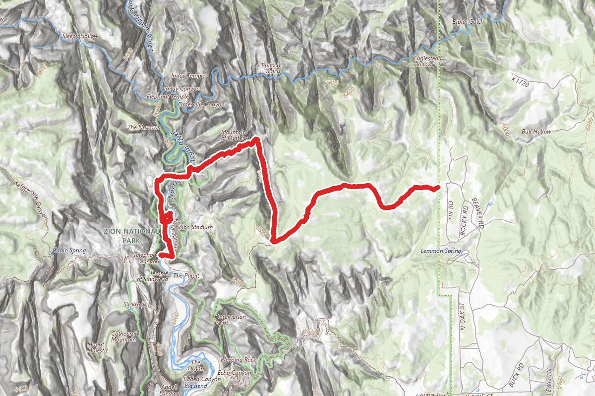 Mystery Canyon via East Mesa Trail
