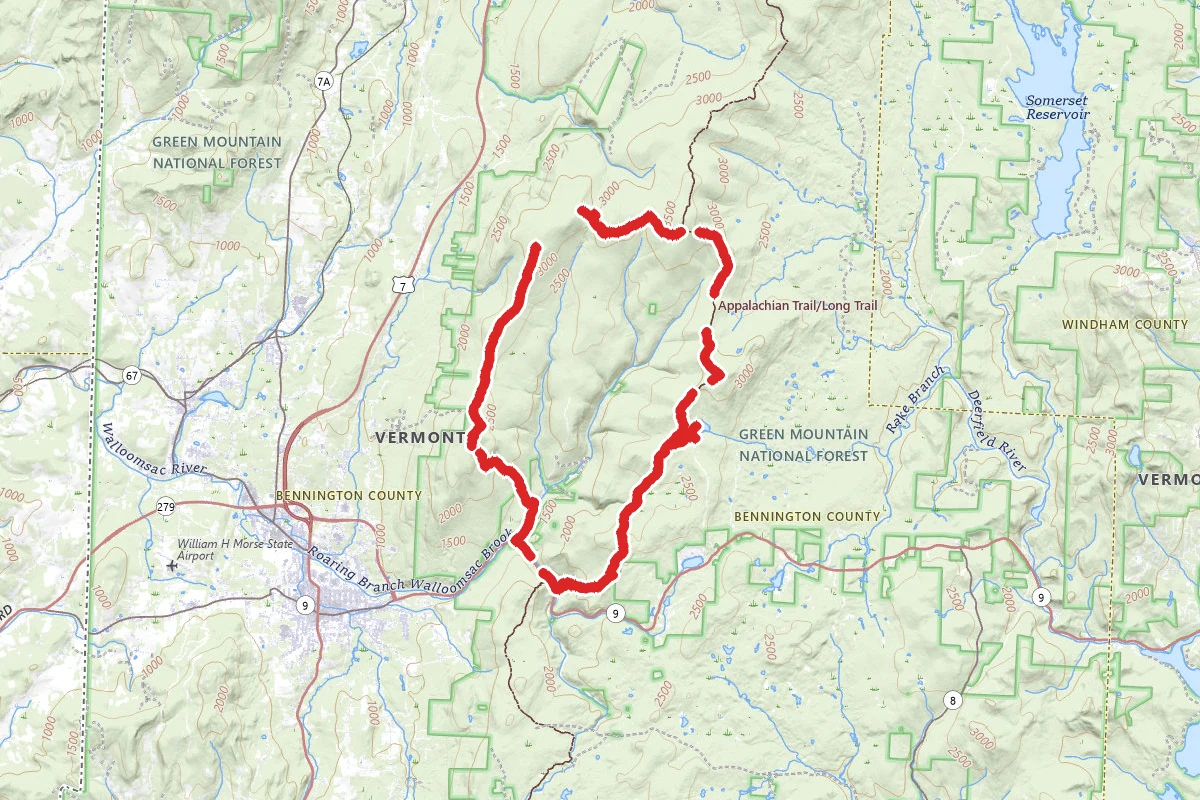 Long Trail and Bald Mountain Loop