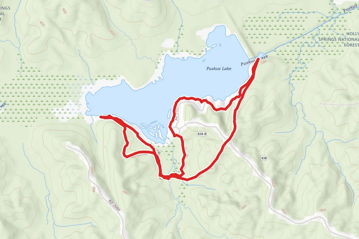 Puskus Lake Recreation Area Trail