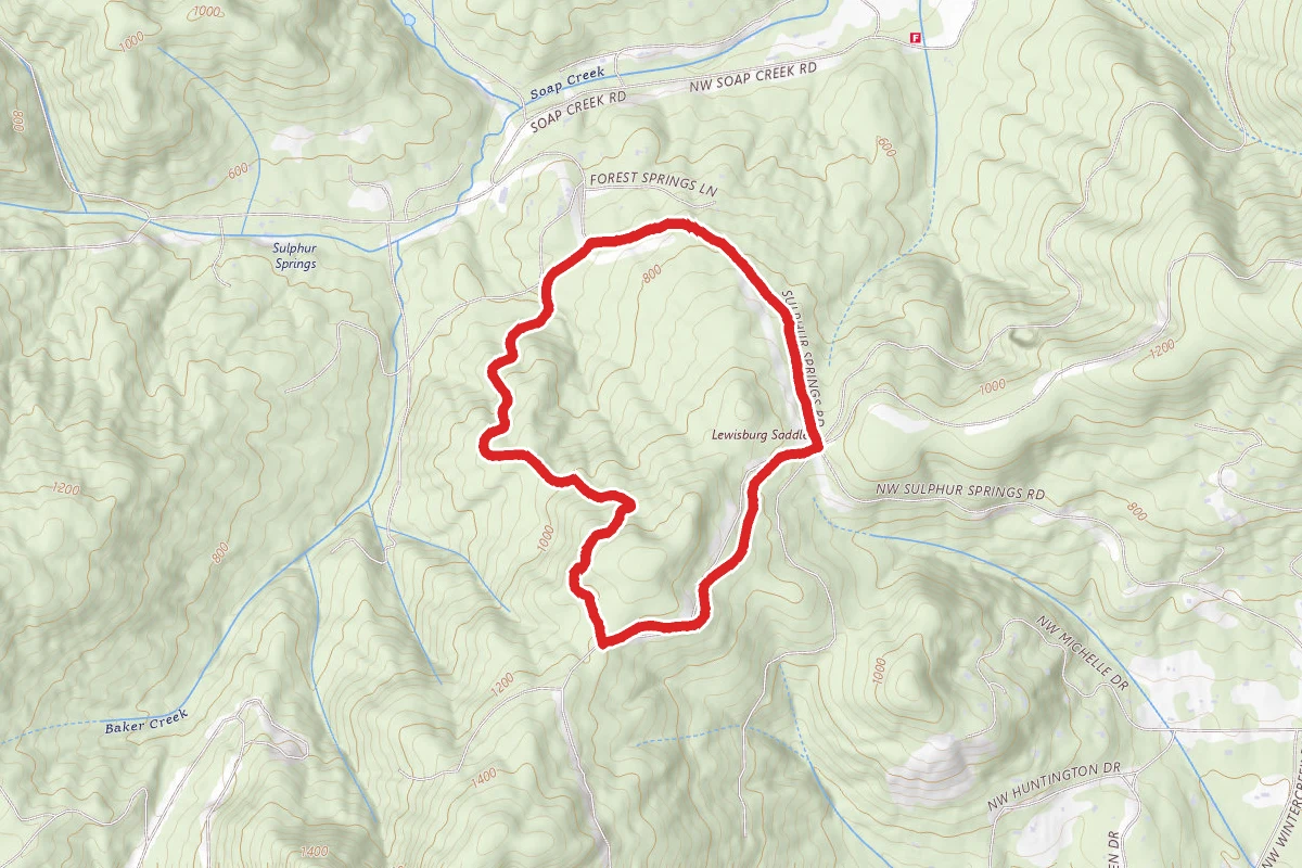 Sulphur Springs, Road 810 and Patterson 600 Trail Loop
