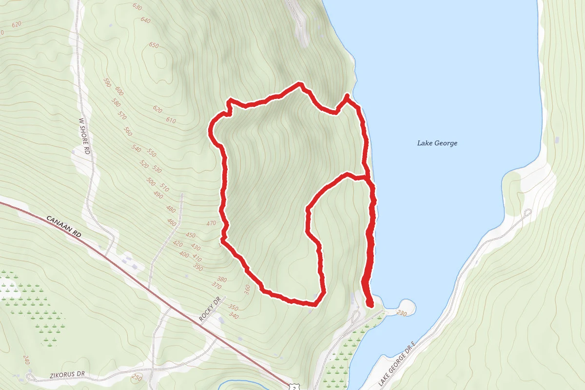 Podoc Trail to Foster Hill Trail