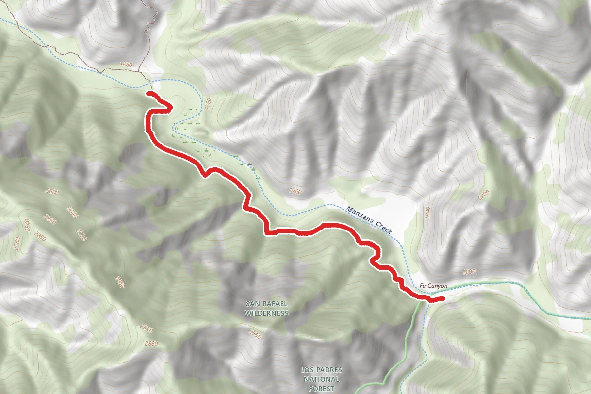 Manzana Trail To Potrero Camp