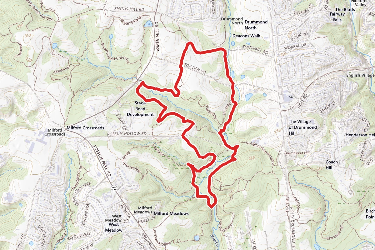 Lenape Loop South, Middle Run Natural Area