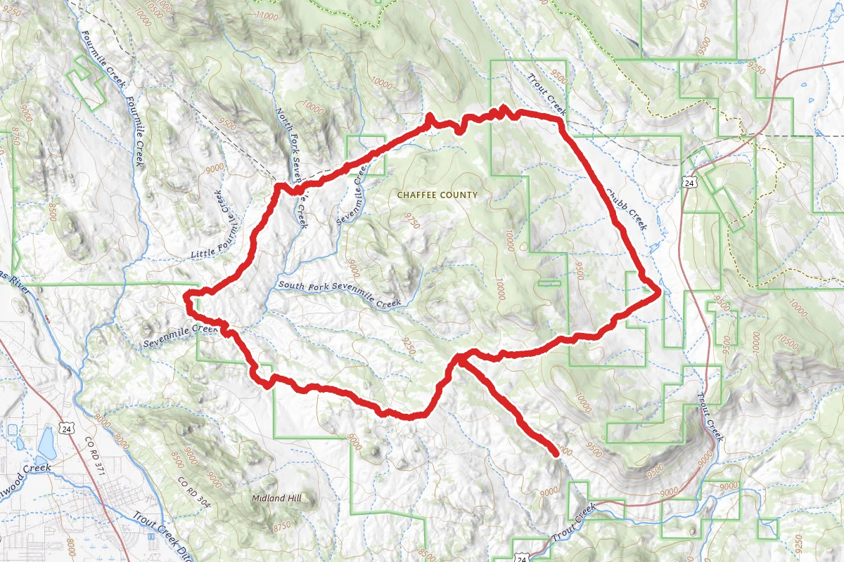 Four Mile Loop via CR305 and Lenhardy Cutoff
