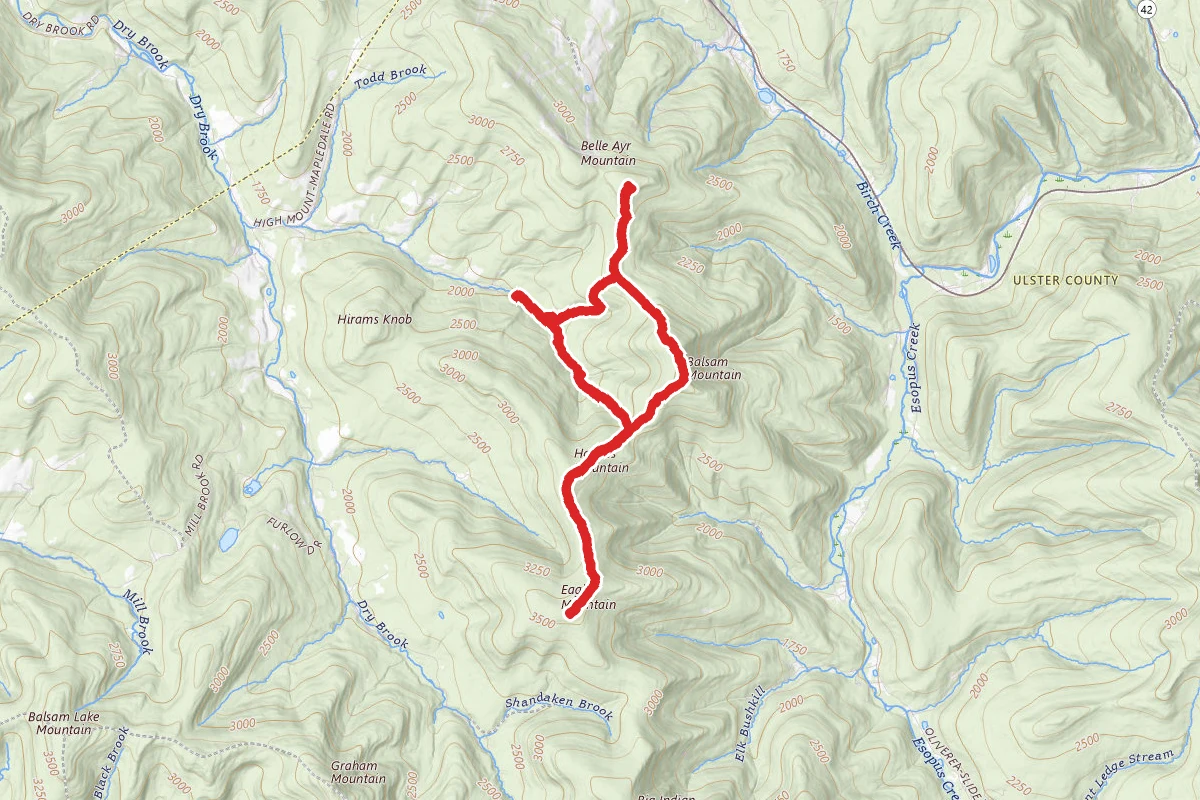 Belleayre, Balsam, Haynes and Eagle Mountains