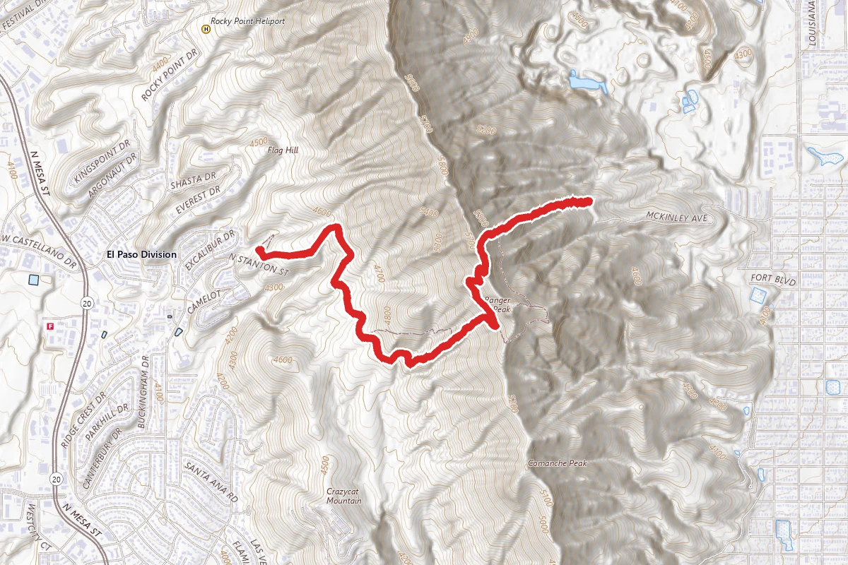 Wyler Arial Tramway form Trans-Franklin Mountains South