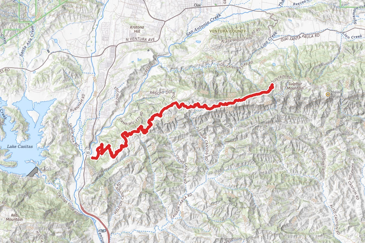 Sulphur Mountain Road Trail