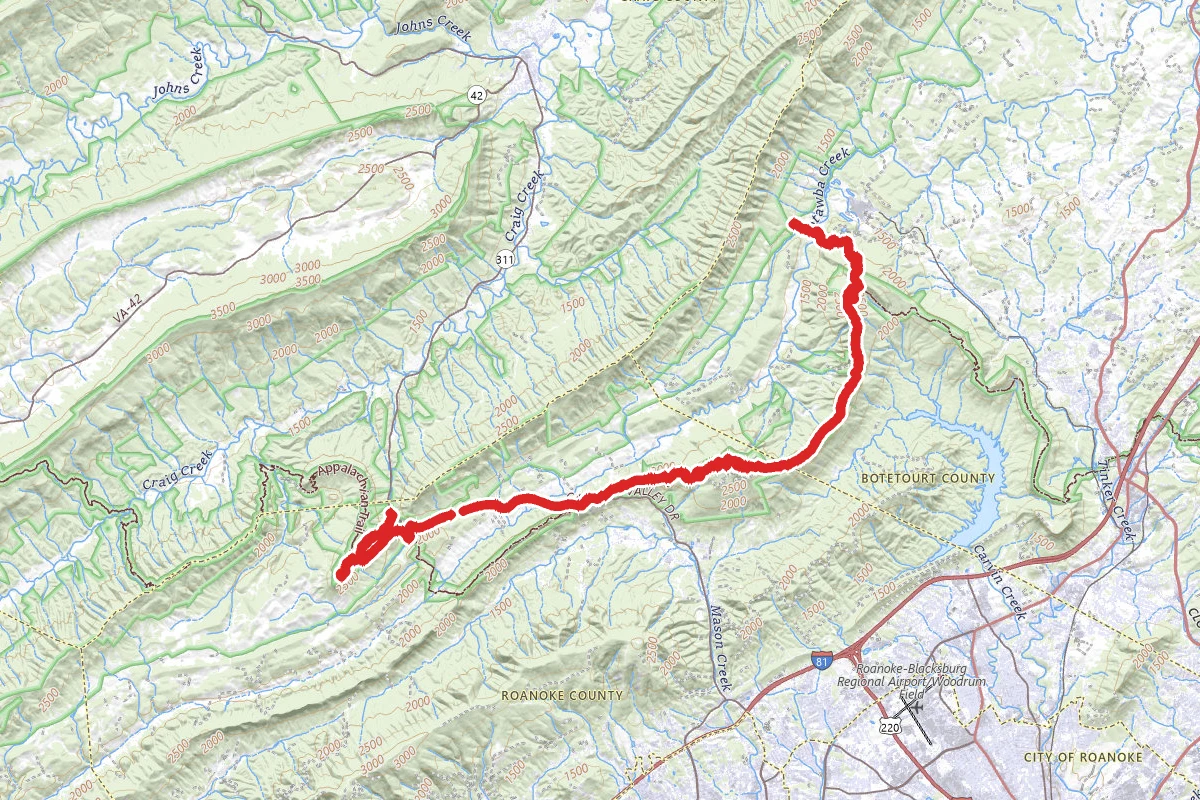 Dragon's Tooth, Mcafee Knob and Tinker Cliff's
