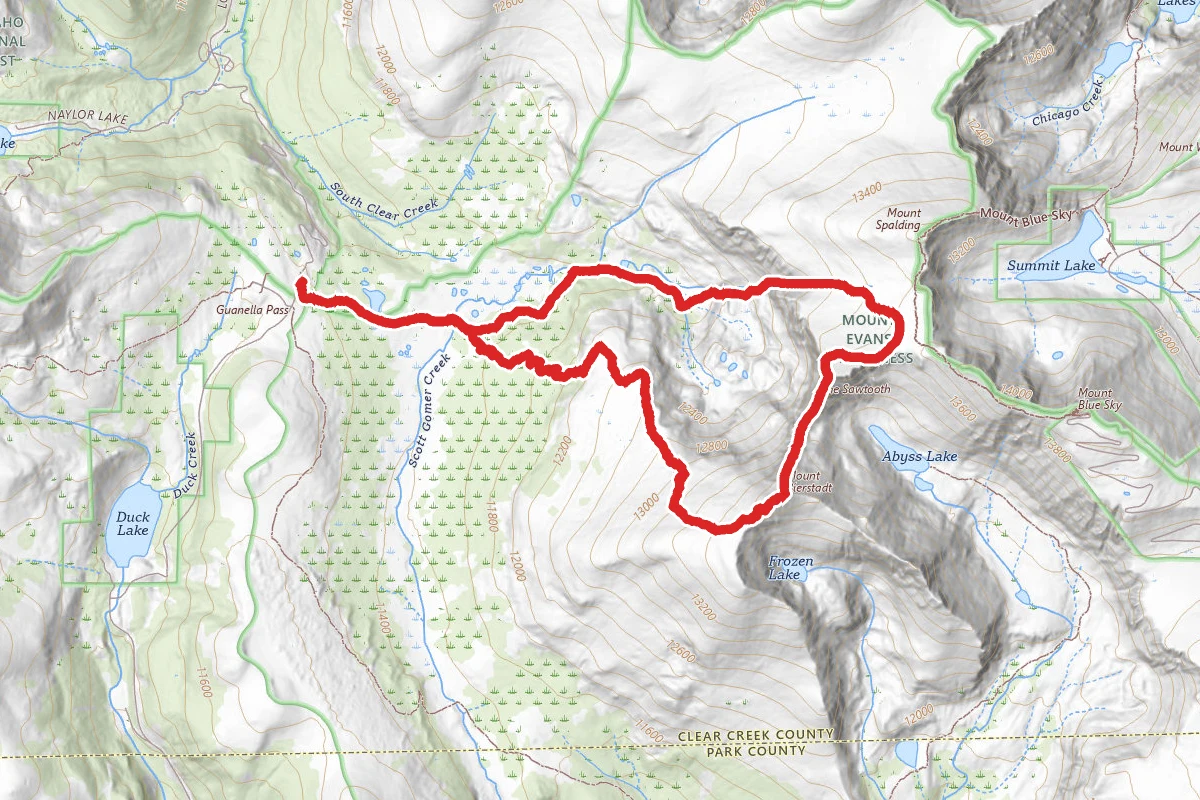 Mount Bierstadt and The Sawtooth Loop