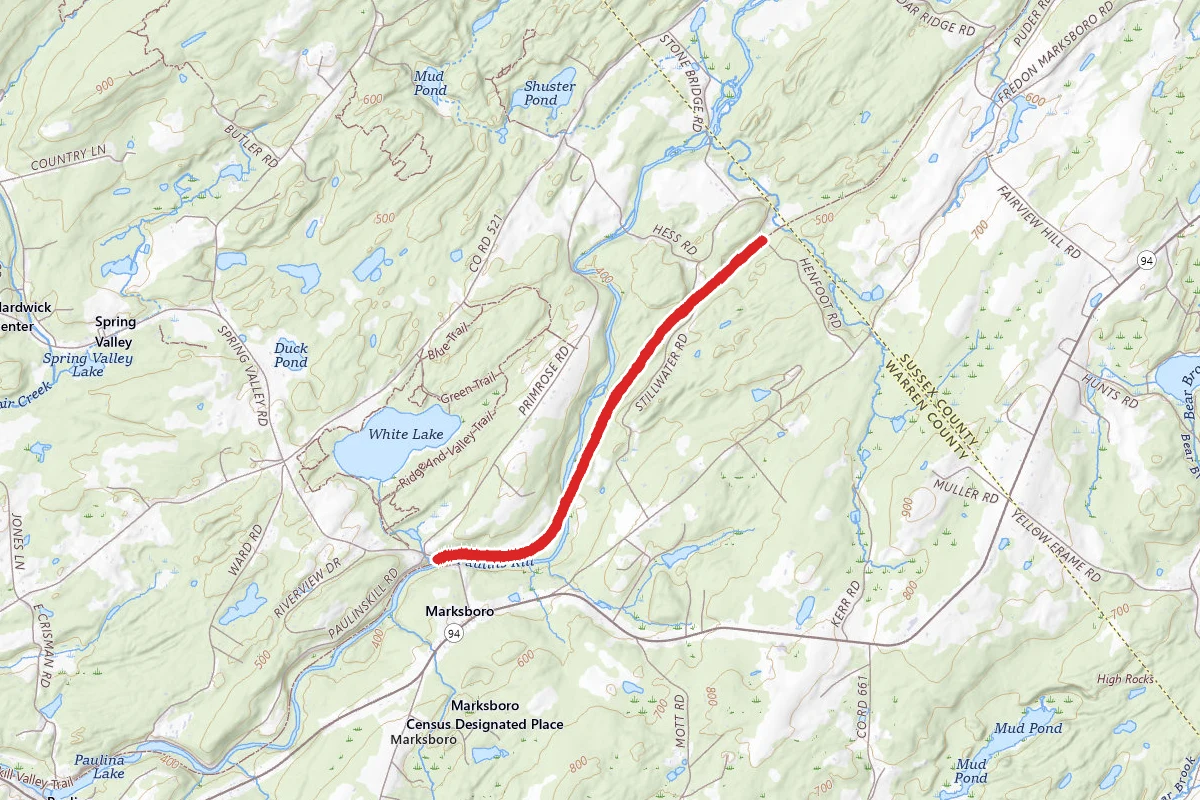 Paulinskill Valley Trail - Hardwick to Frelinghuysen