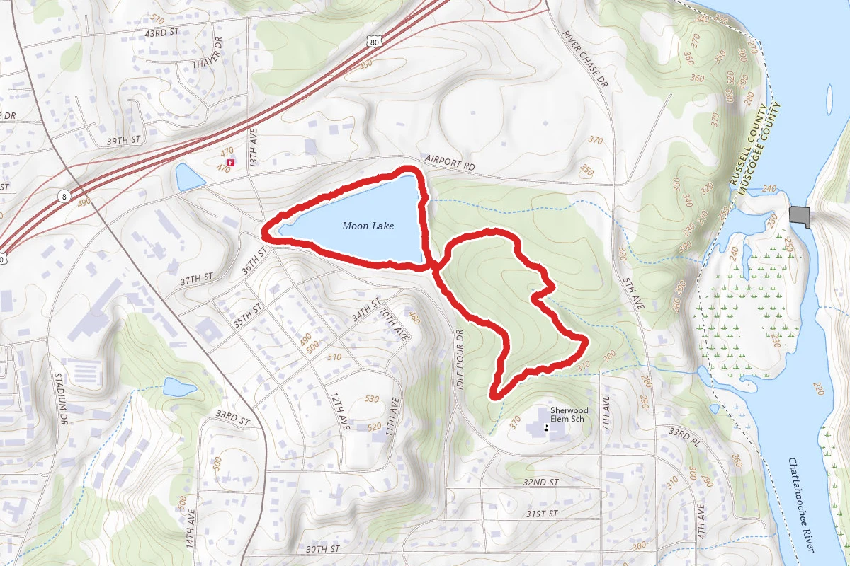 Moon Lake and Idle Hour Park Nature Trail