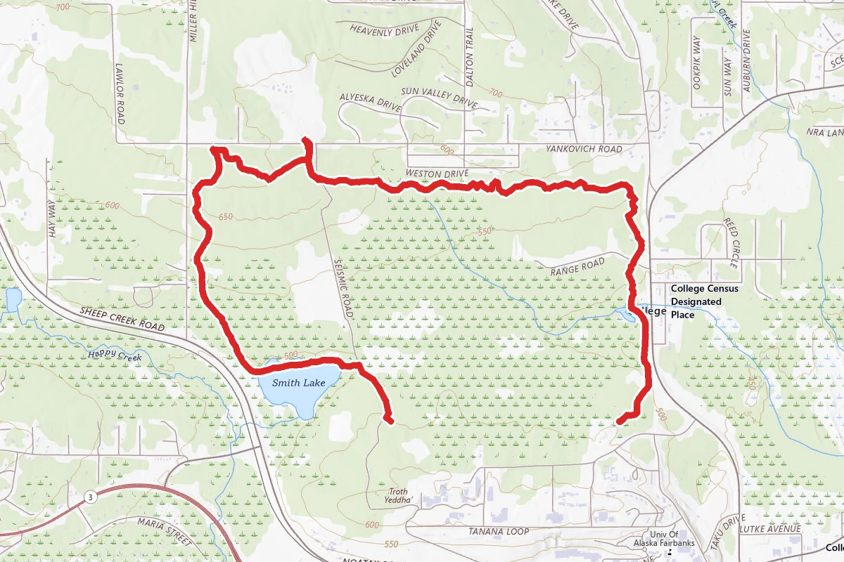 Skarland, Baseline, and Powerline Trail Loop