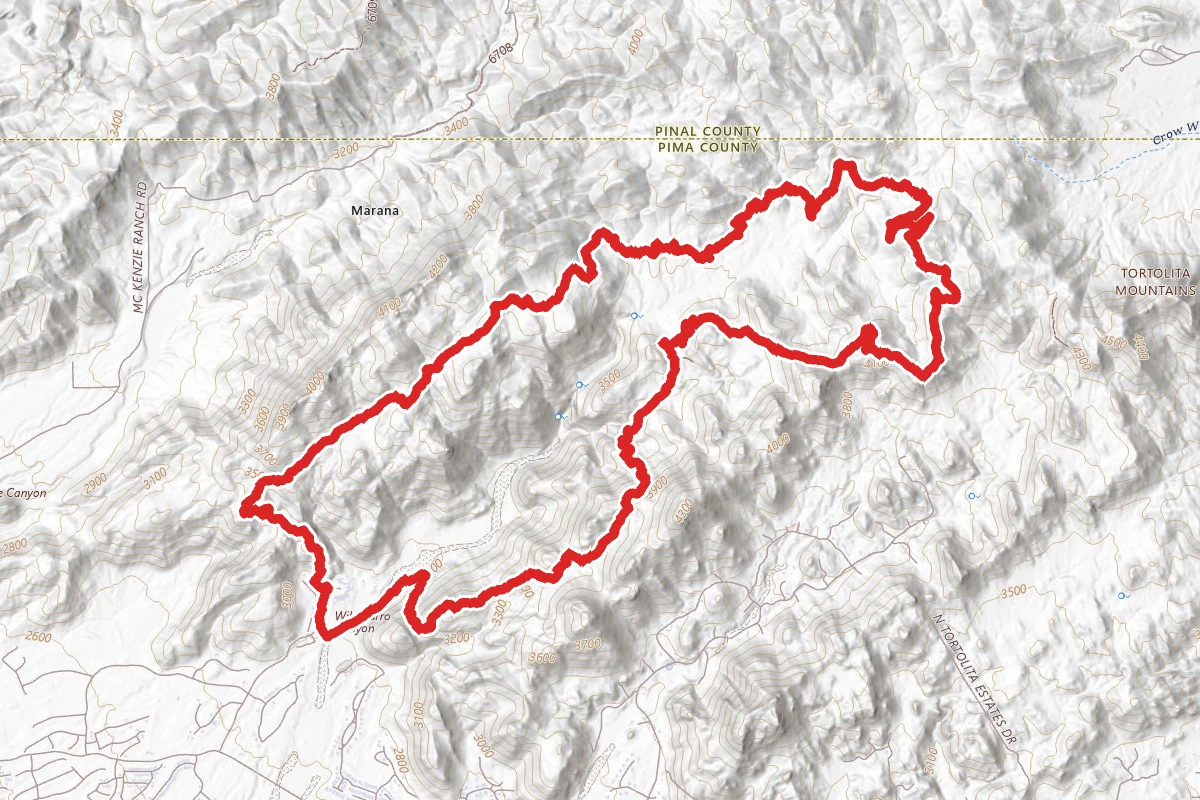 Wild Mustang to Wild Burro to Ridgeline to Alamo Springs