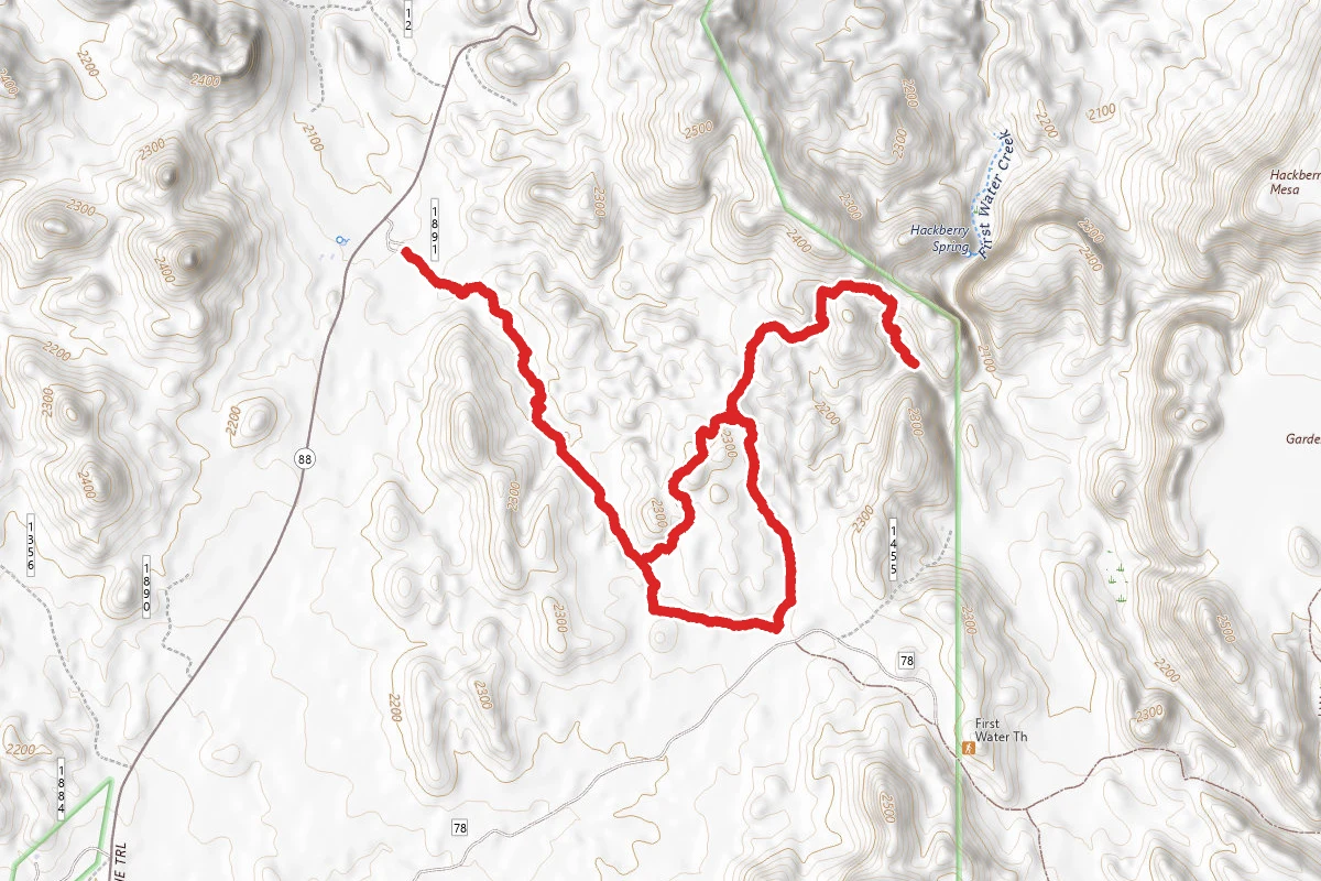 First Water Creek and Weaver Needle Trail