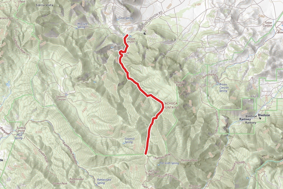 Scheelite Canyon Trail