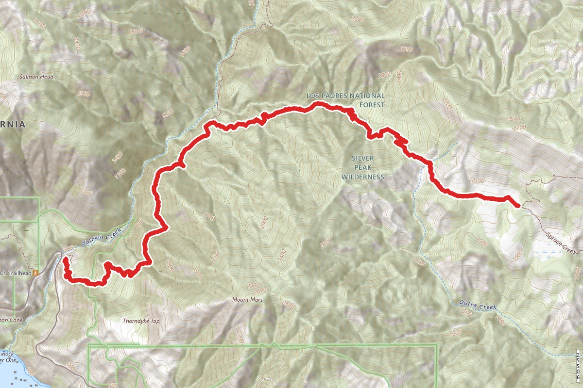 Spruce Creek Trail to Dutra Flat Campground