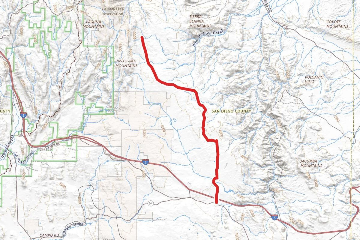 McCain Valley Road OHV Trail