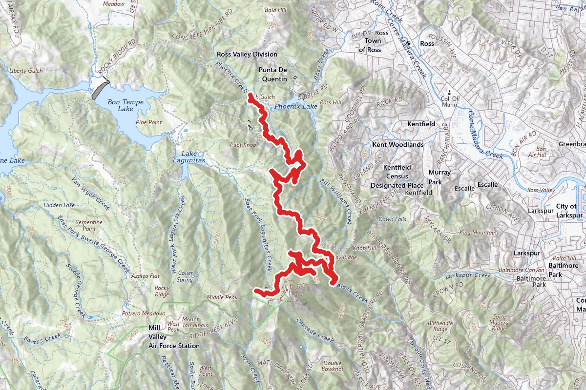 Eldridge Grade Fire Road