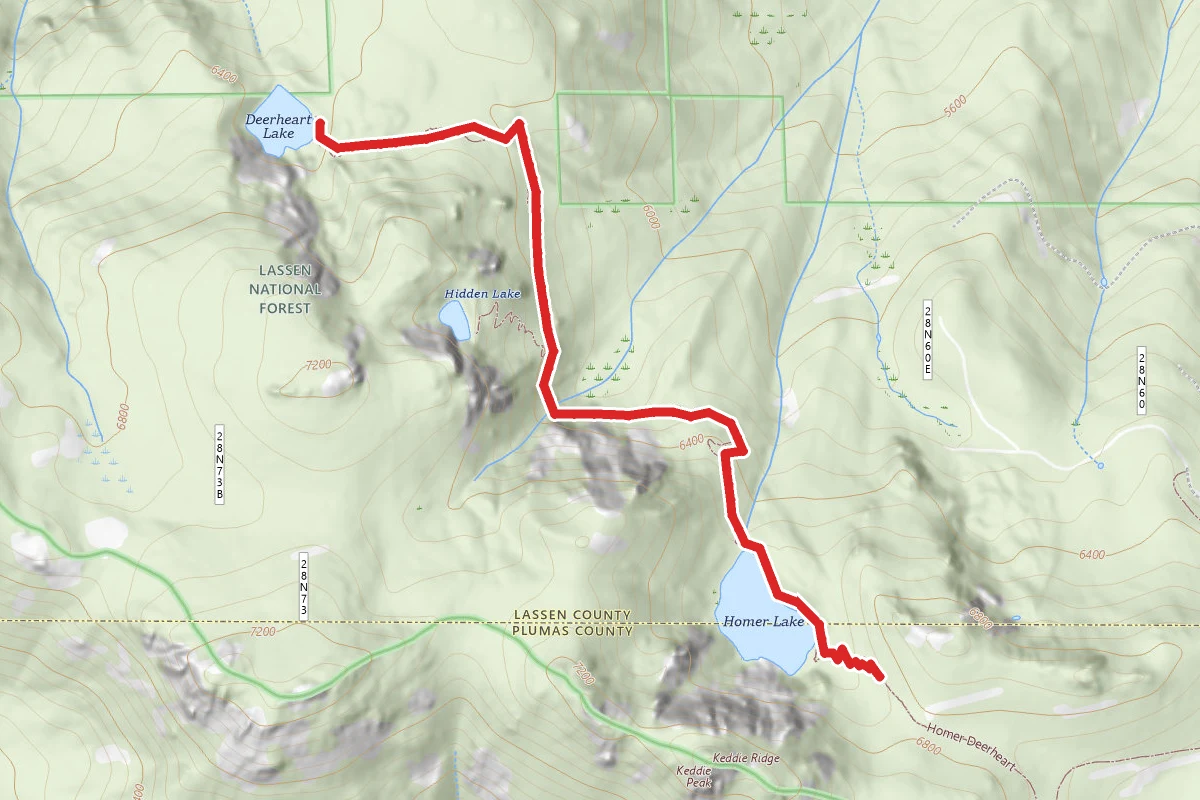 Homer and Deerheart Lakes Trail