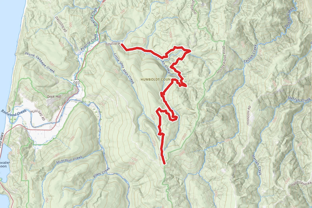 Lost Man Creek Trail