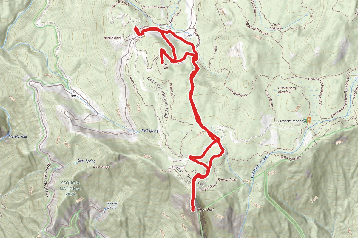 Bear Hill and Moro Rock