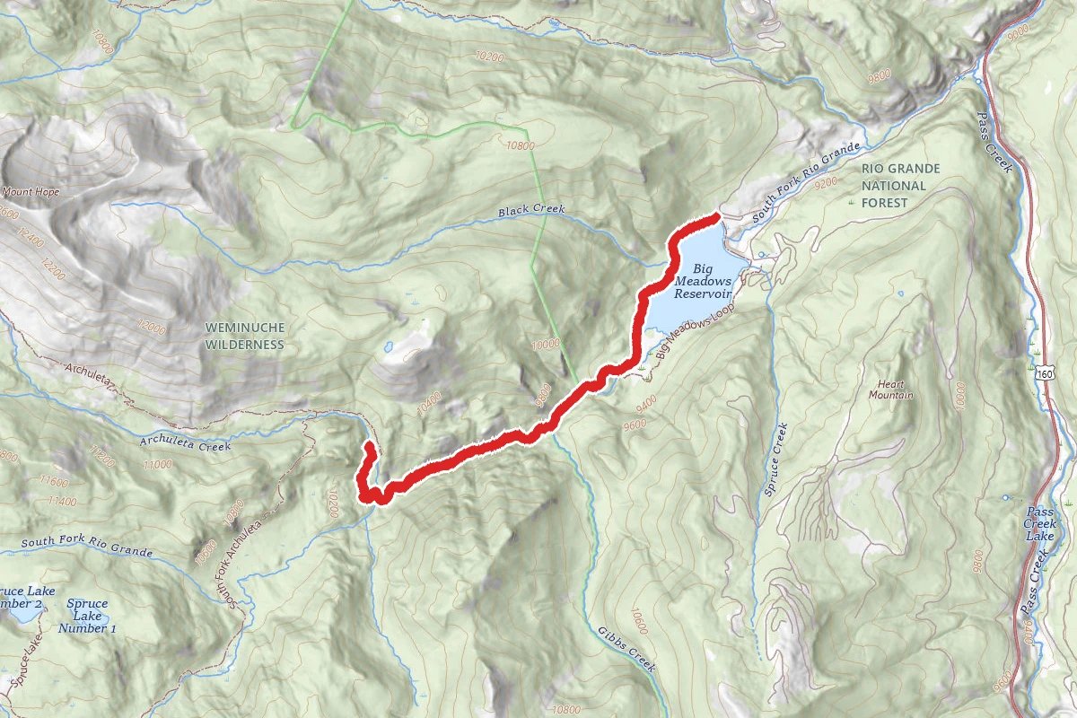 Archuleta Trail and Big Meadows Trail