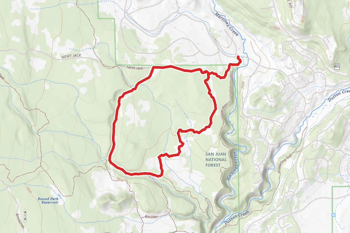 Newt Jack, Bear, Catamount, Creek and Upper Rim Loop