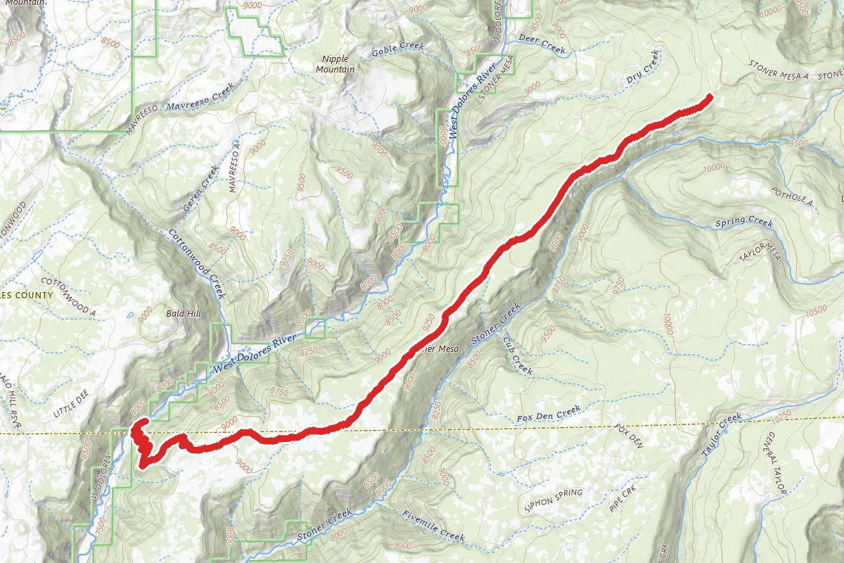 Stoner Mesa Trail to Twin Spring