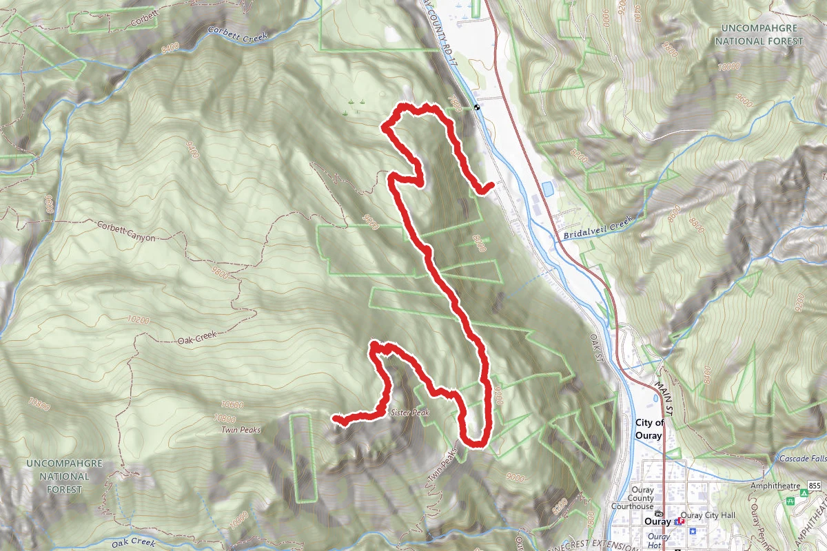 Twin Peaks via Silvershield Trail