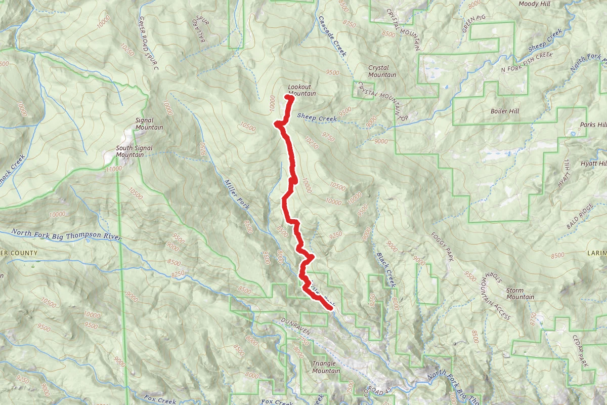 Donner Pass and Lookout Mountain