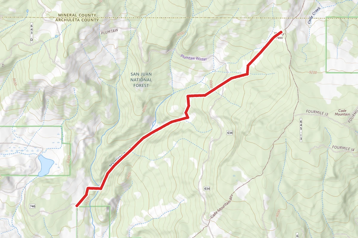 Martinez Creek Trail to Windy Pass