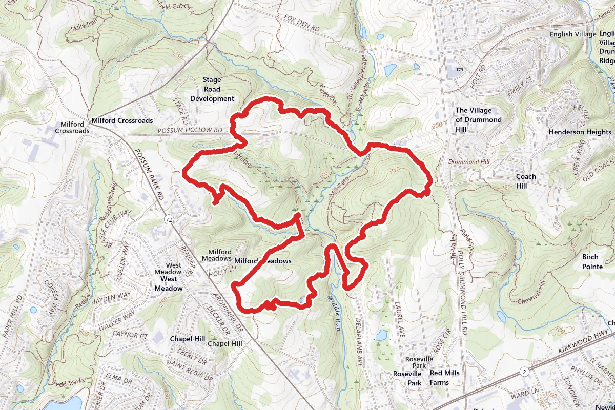 Snow Goose, Possum Hollow, and Double Horseshoe Trail