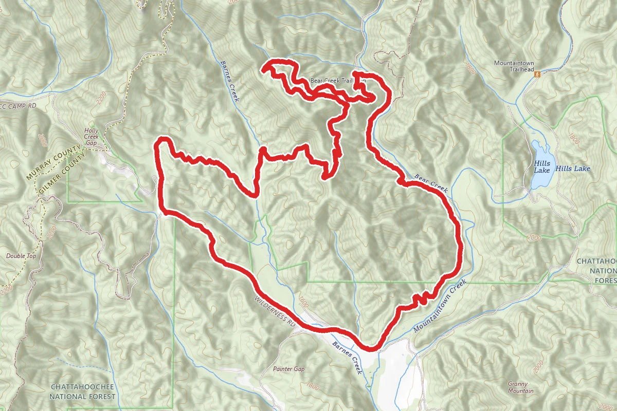 FS241, Pinhoti, and Wilderness Road Trail Loop