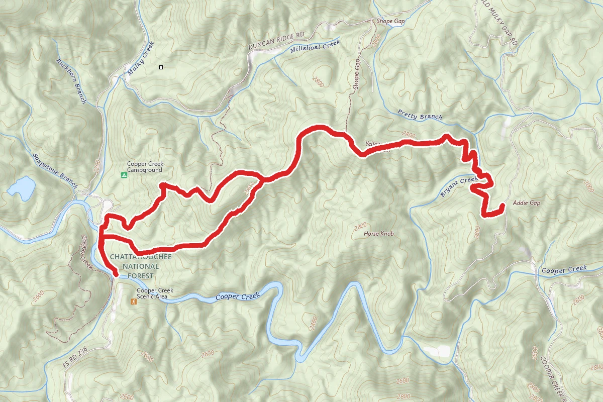 Mill Shoals and Yellow Mountain Loop Trail
