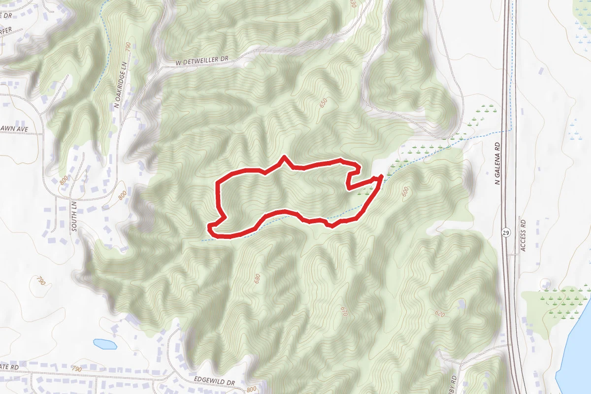 Dry Run Trail to Pimiteoui Trail